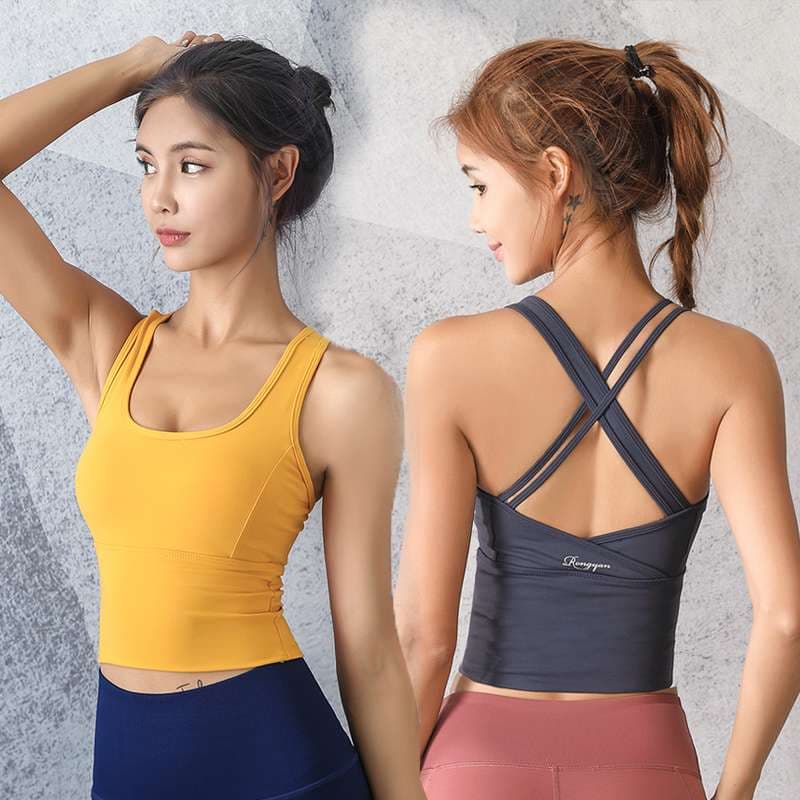 ヨガウェア クロスバックスポーツブラ