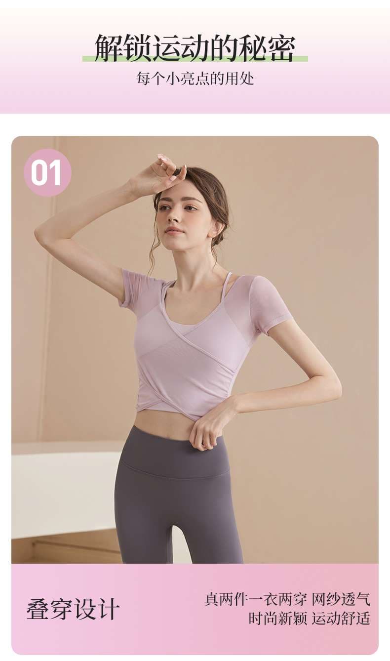 ヨガウェア エレガントクロスラップヨガセット