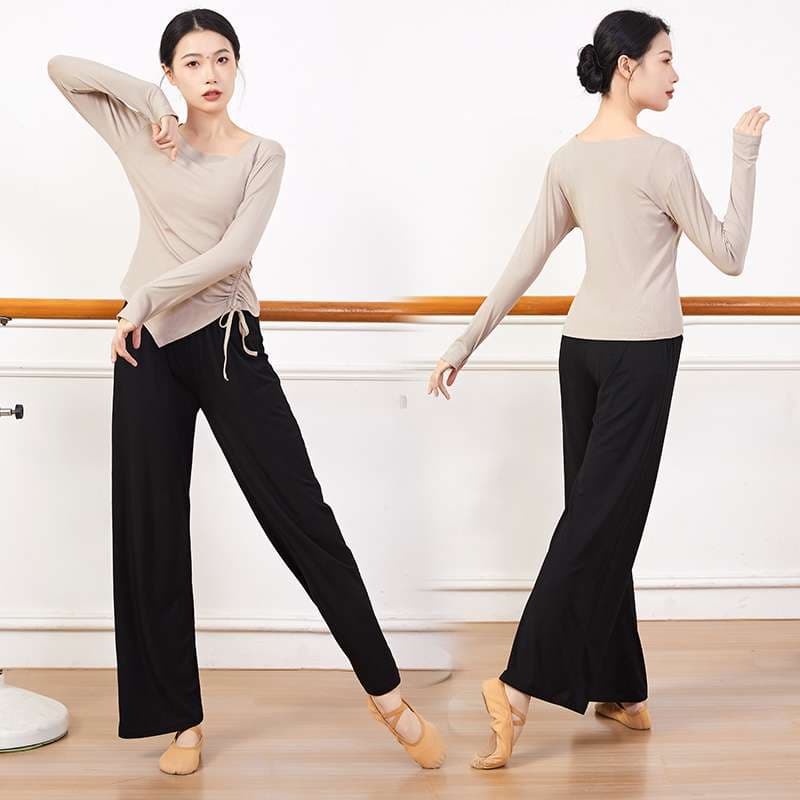 シンプル優雅バレエヨガウェアセット