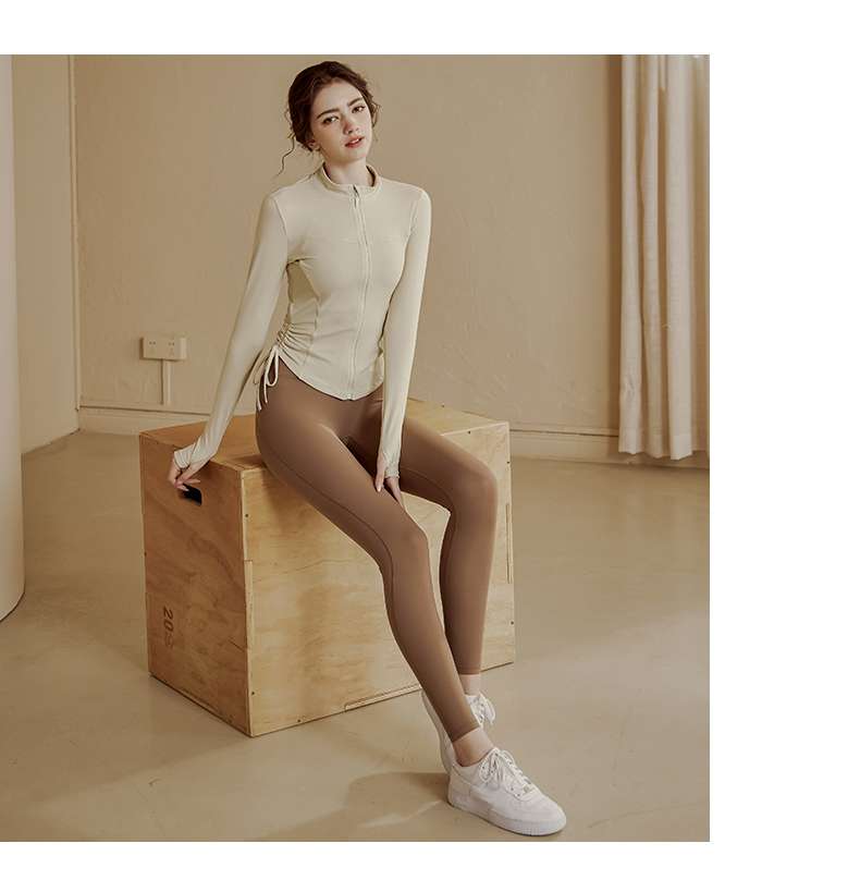 ヨガウェア エレガントジップアップヨガセット