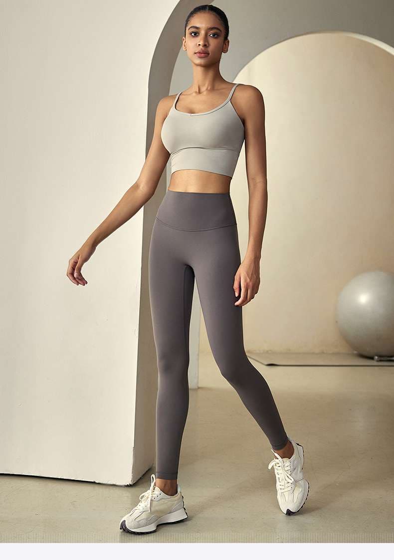 ヨガウェア シームレスハイウエストヨガレギンス