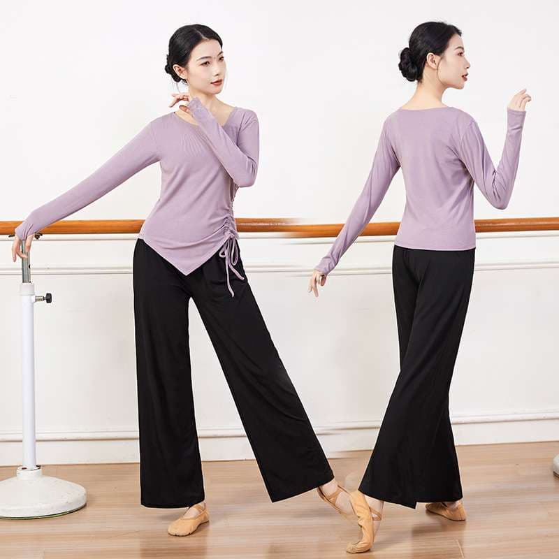 シンプル優雅バレエヨガウェアセット