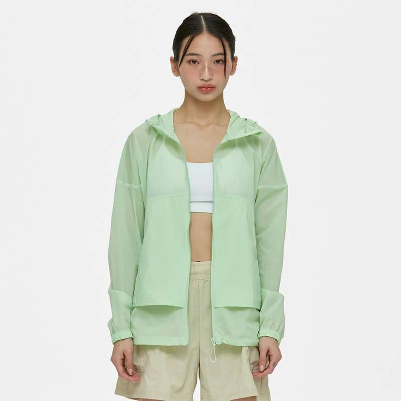ヨガウェア 軽量メッシュパネル フード付きヨガジャケット